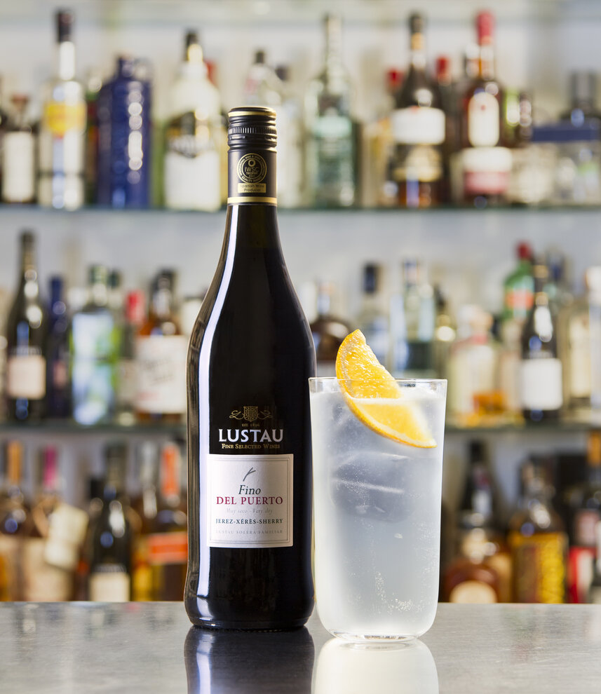 Mediterranean Gin Tonic with Sherry Cocktail Sherry Journey