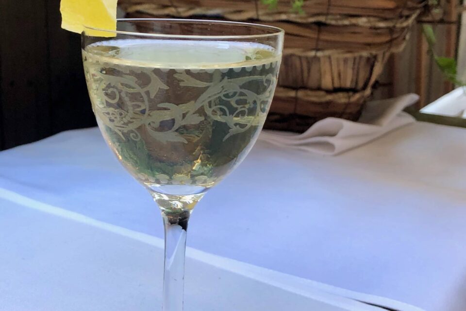 “Coupe Du Soleil” simple St Germain Elderflower cocktail with Vermut ...