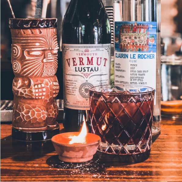 Campari cocktail with Vermut Rojo