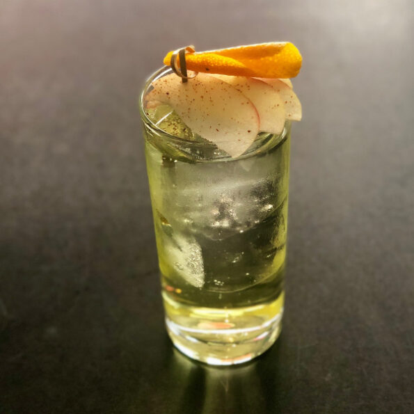 Vermut and Amontillado cocktail