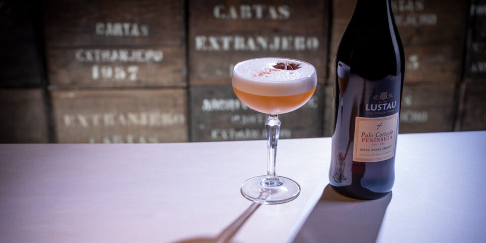 palo cortado sherry sour cocktail